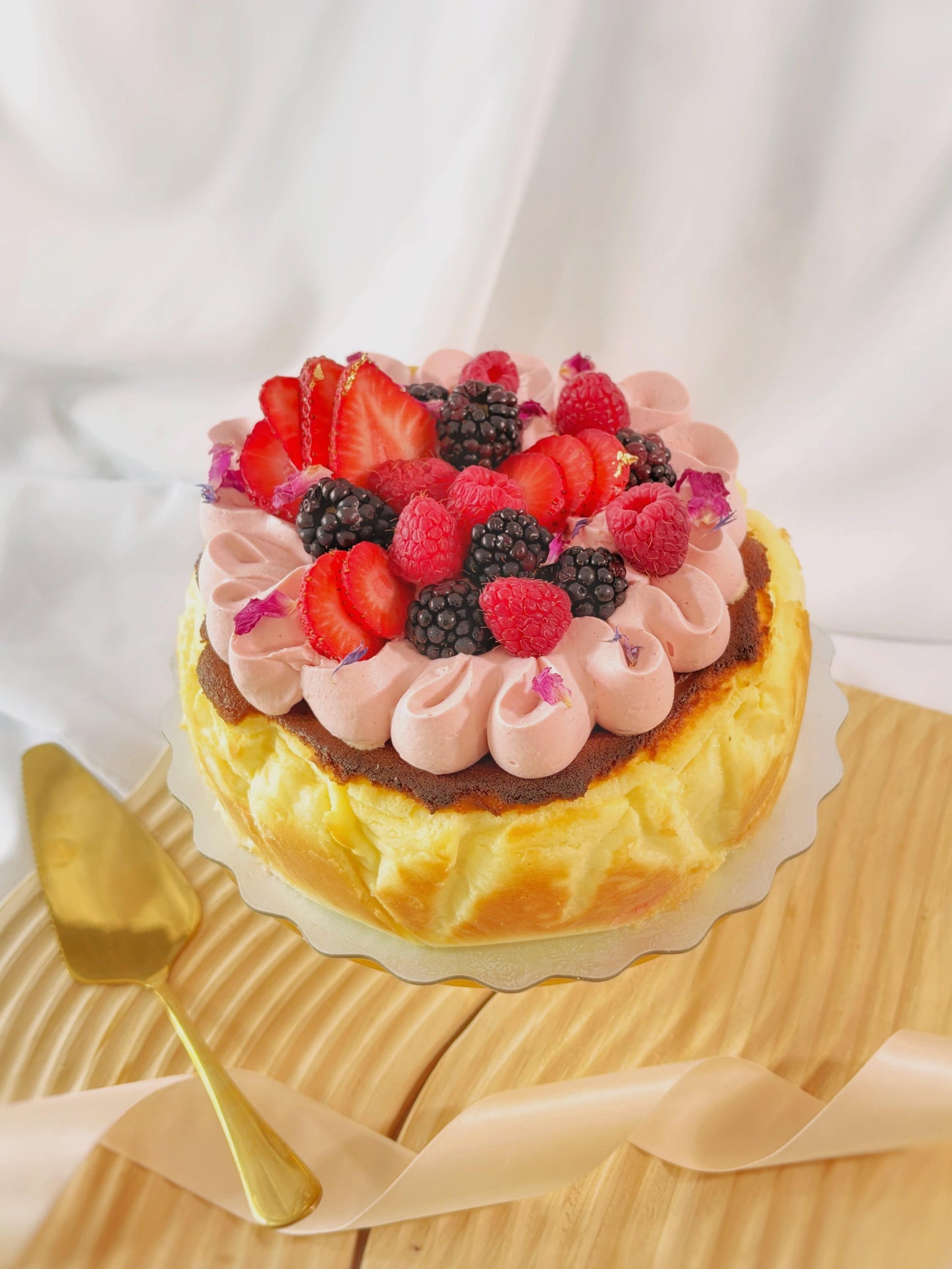 *Mother's Day* Basque Cheesecake - Berry Blush