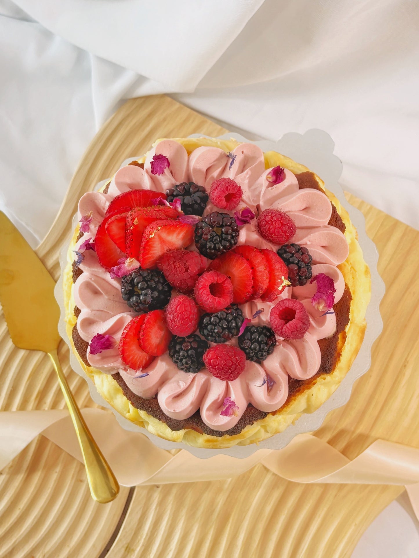 *Mother's Day* Basque Cheesecake - Berry Blush