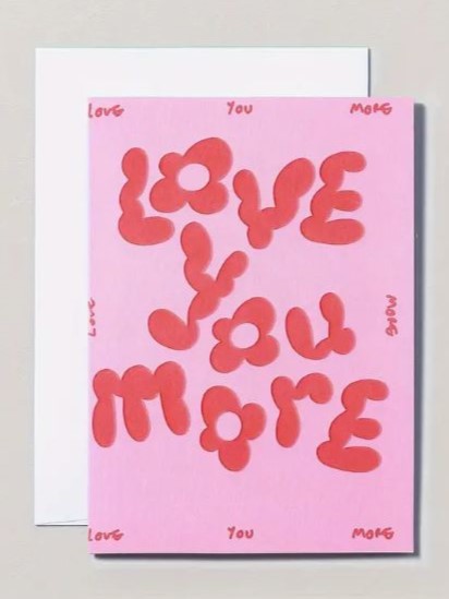 Love You More Greeting Card - Soft Dough Co Toronto