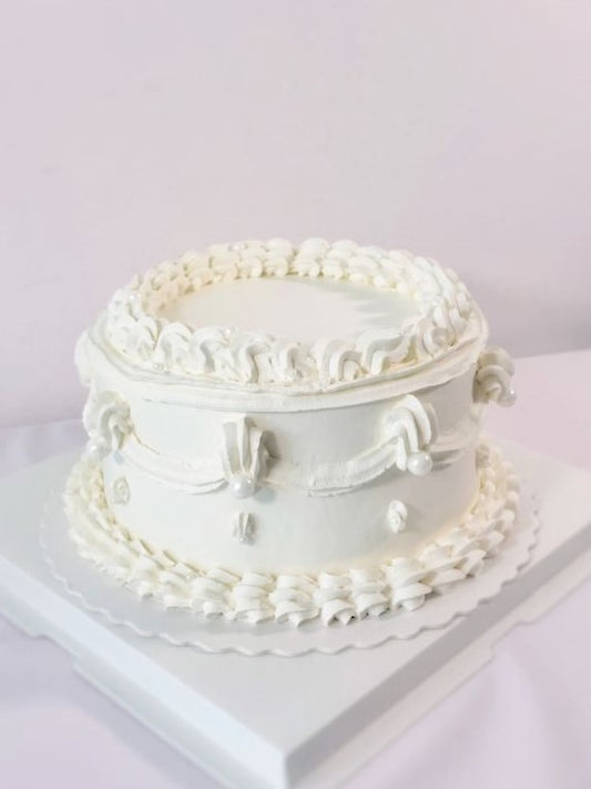Classic Vintage Buttercream Cake wedding - Toronto delivery