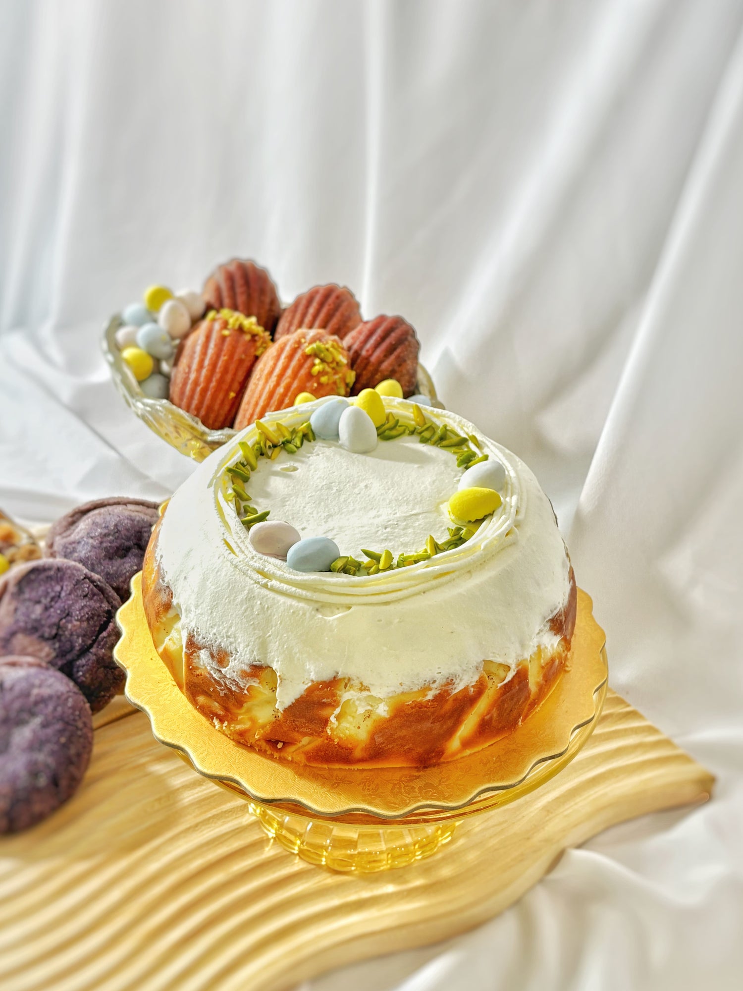 Easter Spring Basque Cheesecake - Soft Dough Co. Bakery Toronto