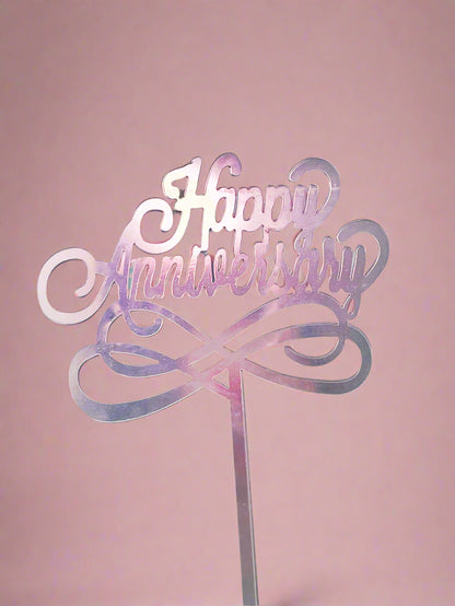 Happy Anniversary Cake Topper - Soft Dough Co Toronto