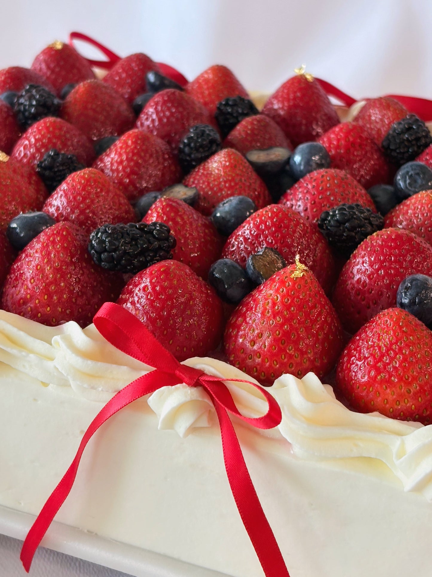 *New* Berry Vintage Ribbon Sheet Cake (serves 25+)
