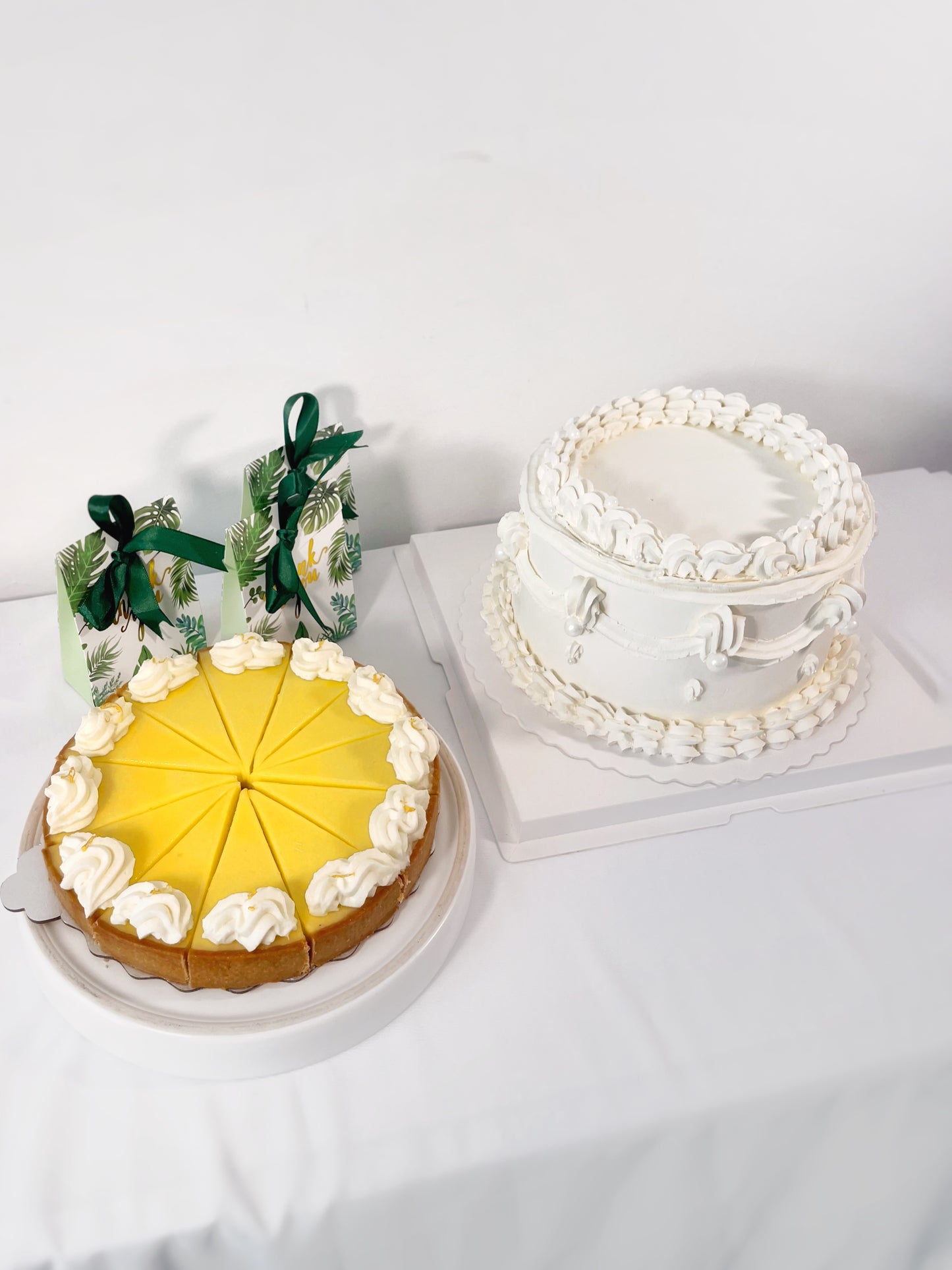 Classic Vintage Buttercream Cake with Pearls