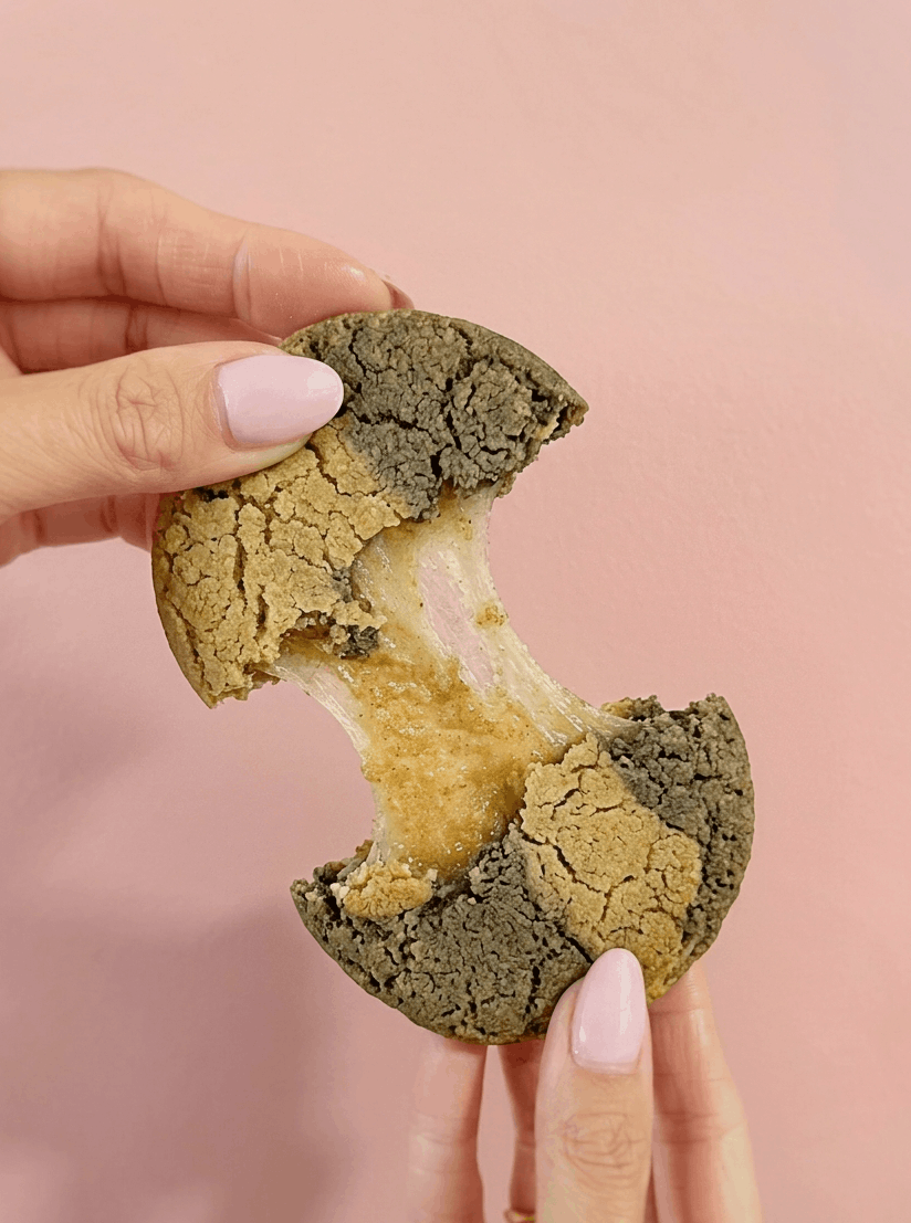 *New* Crispy & Chewy Black Sesame Mochi Cookies