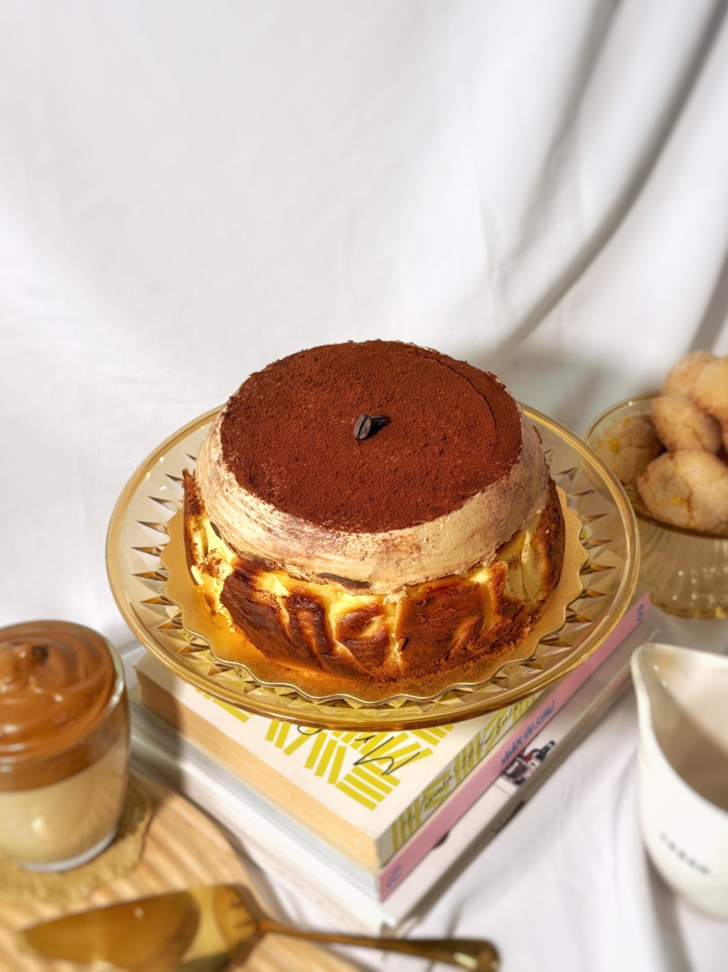 Tiramisu Basque Cheesecake whole- Soft Dough Co Bakery Toronto