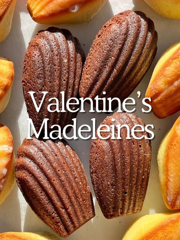 Valentine's Day Chocolate Nutella Madeleines - Soft Dough Co Bakery Toronto