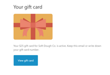 Load image into Gallery viewer, Sample Gift Card Email_Soft Dough Co
